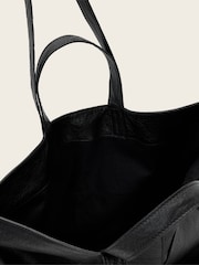AllSaints Black Lutece Leather Tote - Image 5 of 7