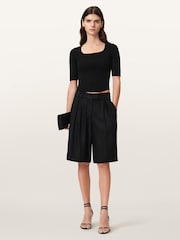 AllSaints Black Cruz Hally Top - Image 4 of 5