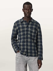 AllSaints Blue Menard Cardigan - Image 1 of 7