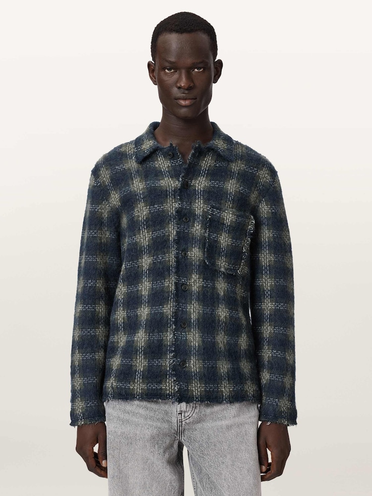 AllSaints Blue Menard Cardigan - Image 2 of 7