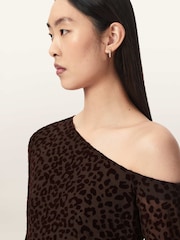 AllSaints Brown Mimi Top - Image 4 of 7