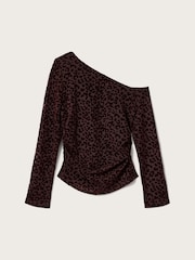 AllSaints Brown Mimi Top - Image 7 of 7