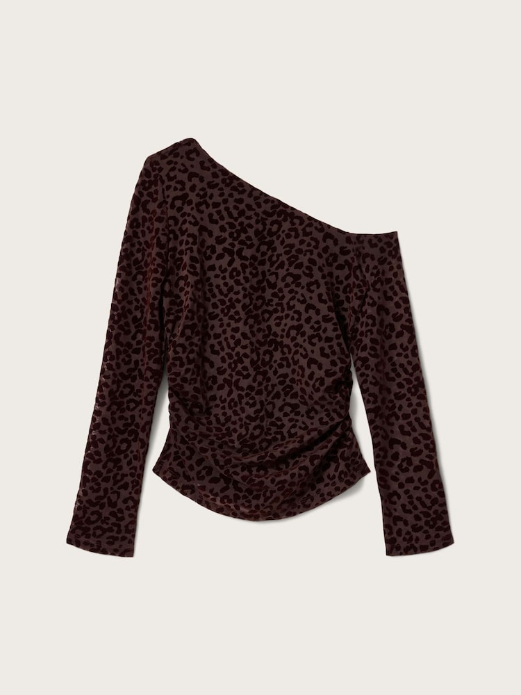 AllSaints Brown Mimi Top - Image 7 of 7