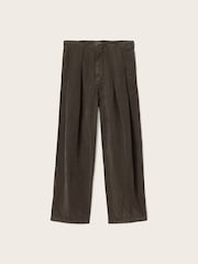 Коричневый - Льняные брюки Allsaints Phi - Изображение 6 6