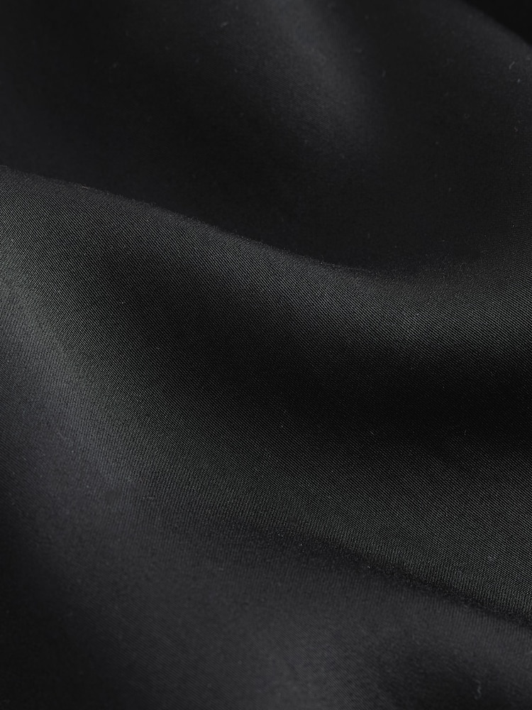 Black Soft Revere Collar Long Sleeve Shirt - Image 2 of 3