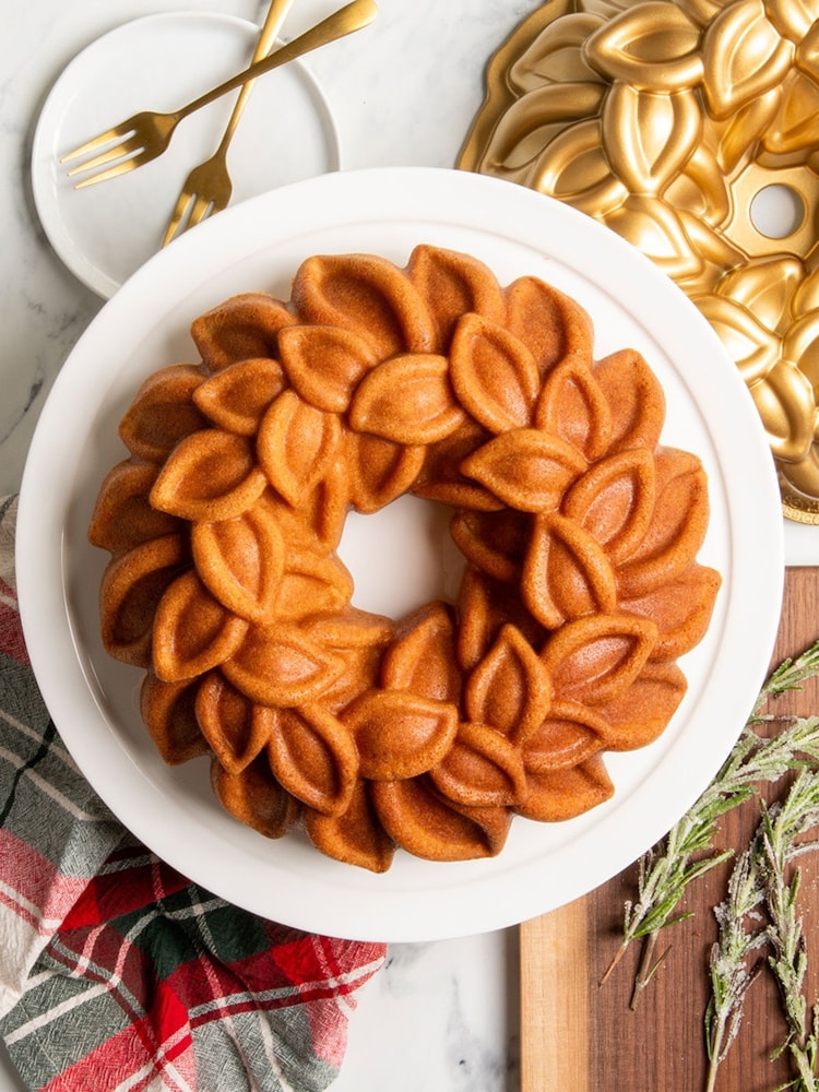 NORDICWARE Gold 80th Anniversary Laurel Wreath Bundt® Pan - Image 1 of 5