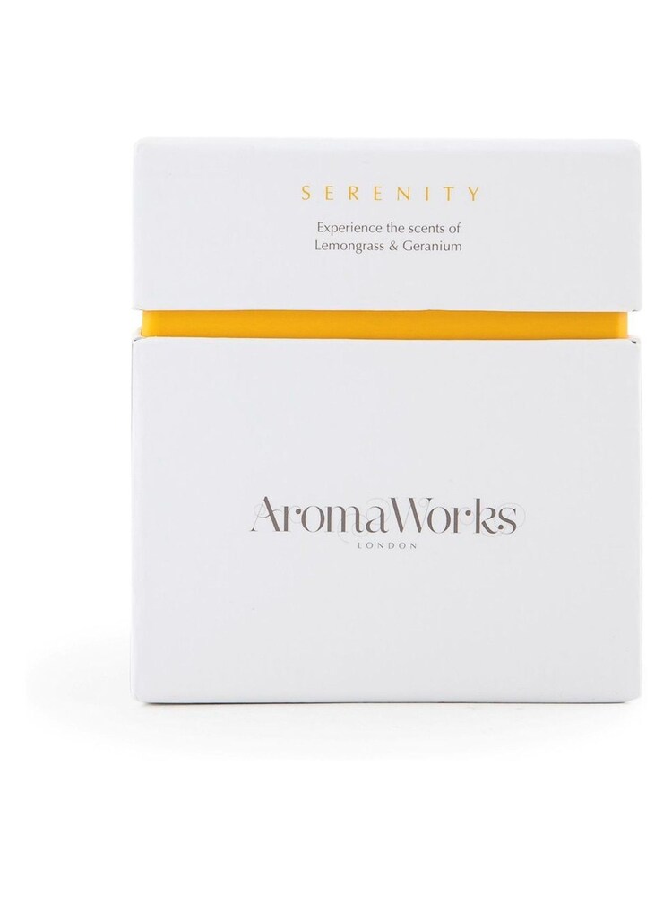 AromaWorks Clear Serenity Medium 30cl Scented Candle - Image 2 of 2