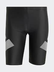 adidas Black Big Bars Swim Jammers Shorts - Image 6 of 6