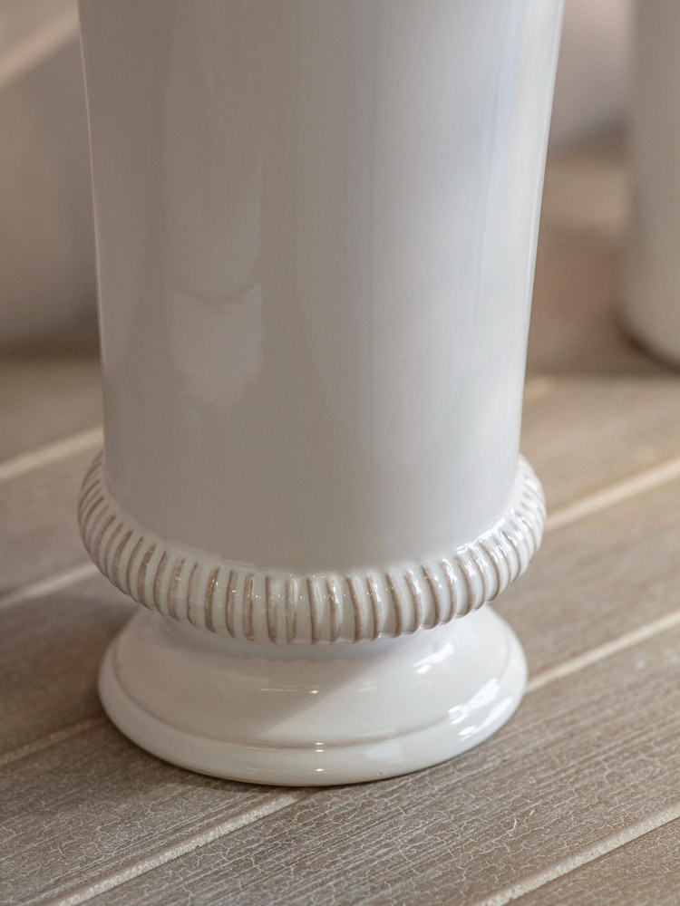 One.World White Hinton Vase - Image 2 of 2 One.World White Hinton Vase - Image 2 of 2