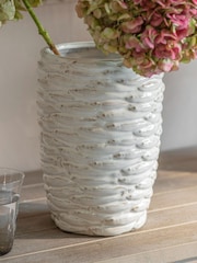 One.World White Kersey Shoal Vase - Image 2 of 2