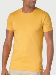 Brook Taverner Yellow Pure Cotton Jersey T-Shirt - Image 1 of 3
