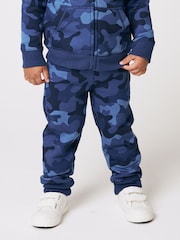 Gap Blue Camo Logo Pull On Fleece-Lined Joggers (Newborn-5yrs) - Image 1 of 5
