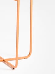 Oliver Bonas Orange and Gold Iggy Storage Side Table - Image 4 of 4