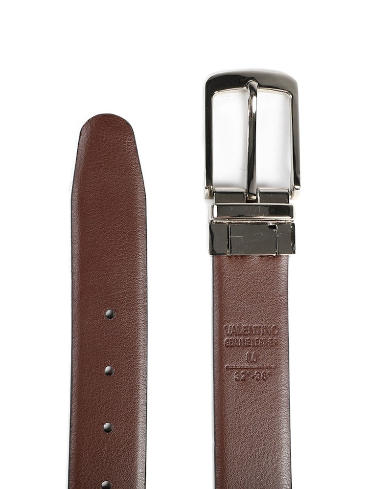 Jones Bootmaker Black Valentino Reversible Leather Belt - Image 2 of 3 Jones Bootmaker Black Valentino Reversible Leather Belt - Image 2 of 3