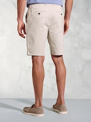 Brook Taverner Cream Stretch Cotton Chino Shorts - Image 2 of 3