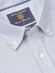 Brook Taverner Blue Oxford Cotton Shirt - Image 4 of 5