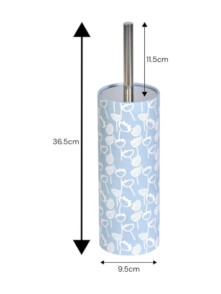 Showerdrape Blue Buttercup Floral Toilet Brush - Image 3 of 3