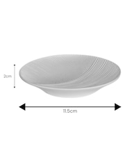 Showerdrape White Ripple Textured 2 Piece Bathroom Accessory Set - Image 5 of 5