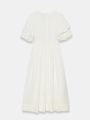 Mint Velvet White Checked Midi Dress - Image 8 of 8