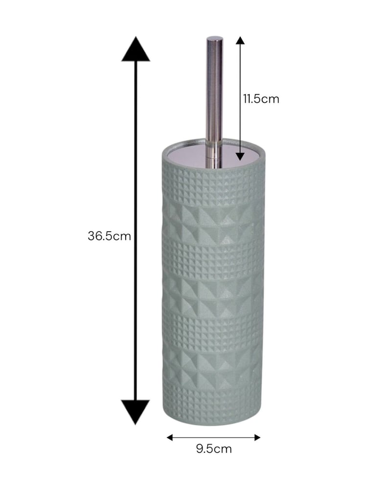 Showerdrape Sage Green Maison Shimmer Toilet Brush - Image 2 of 3