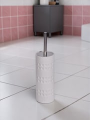 Showerdrape White Maison Shimmer Toilet Brush - Image 1 of 3