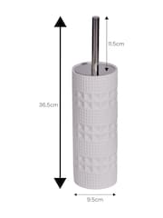 Showerdrape White Maison Shimmer Toilet Brush - Image 2 of 3