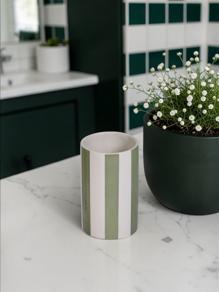 Showerdrape White Pier 2 Piece Bathroom Accessory Set - Image 2 of 5 Showerdrape White Pier 2 Piece Bathroom Accessory Set - Image 2 of 5