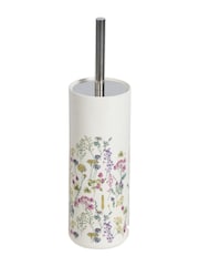 Showerdrape White Meadow Wild Flowers Floral Toilet Brush - Image 3 of 3