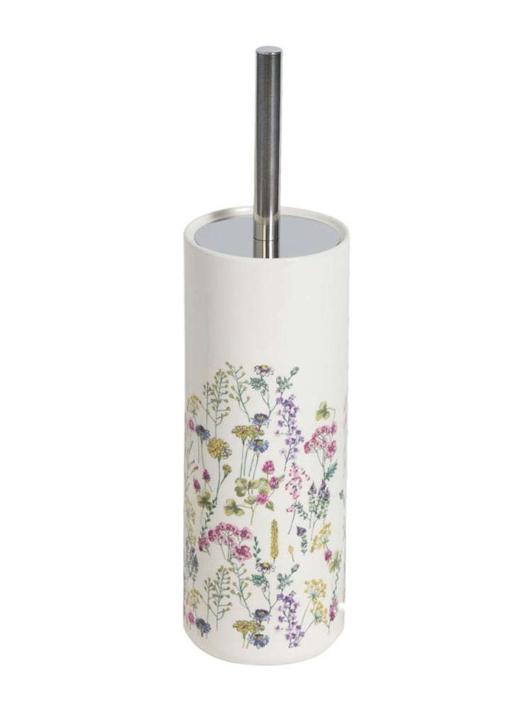 Showerdrape White Meadow Wild Flowers Floral Toilet Brush - Image 3 of 3 Showerdrape White Meadow Wild Flowers Floral Toilet Brush - Image 3 of 3