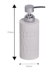 Showerdrape White Maison Shimmer 3 Piece Bathroom Accessory Set - Image 5 of 6