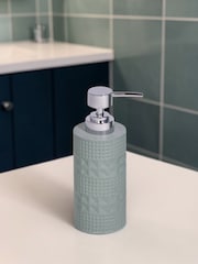 Showerdrape Sage Green Maison Shimmer 3 Piece Bathroom Accessory Set - Image 2 of 6