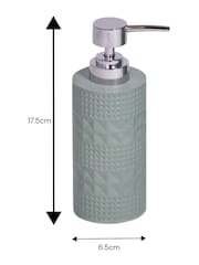 Showerdrape Sage Green Maison Shimmer 3 Piece Bathroom Accessory Set - Image 5 of 6