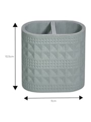 Showerdrape Sage Green Maison Shimmer 3 Piece Bathroom Accessory Set - Image 6 of 6
