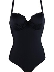 Pour Moi Black Splash Padded Underwired control swimsuit - Image 4 of 5