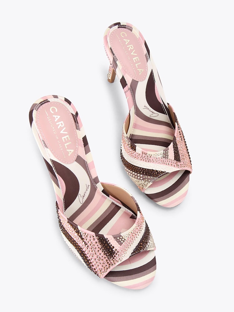 Carvela Pink Caramella Mule Sandals - Image 2 of 4 Carvela Pink Caramella Mule Sandals - Image 2 of 4