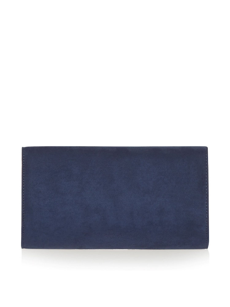Lipsy Navy Envelope Clutch Occasion Bag - Image 3 of 5