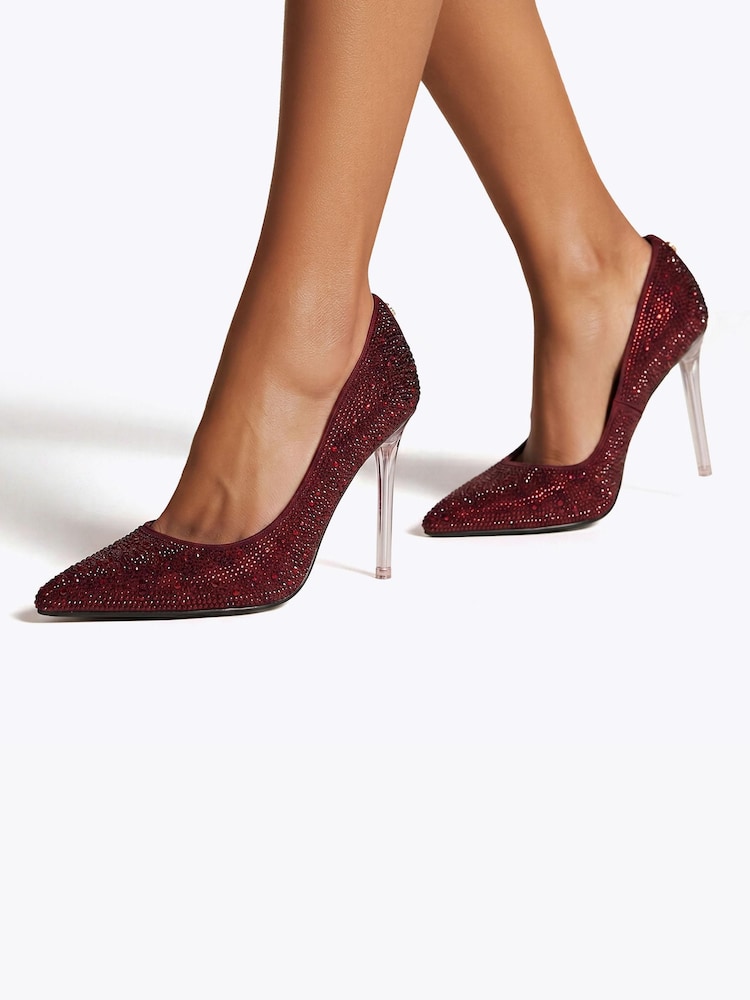 Carvela Red Positano Half D Orsay Court Shoes - Image 1 of 5