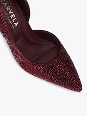 Carvela Red Positano Half D Orsay Court Shoes - Image 5 of 5