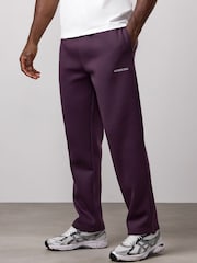 Violetinė - Gym King Fundamental Fleece Linear Straight Leg Joggers - 3 paveikslėlis iš 4