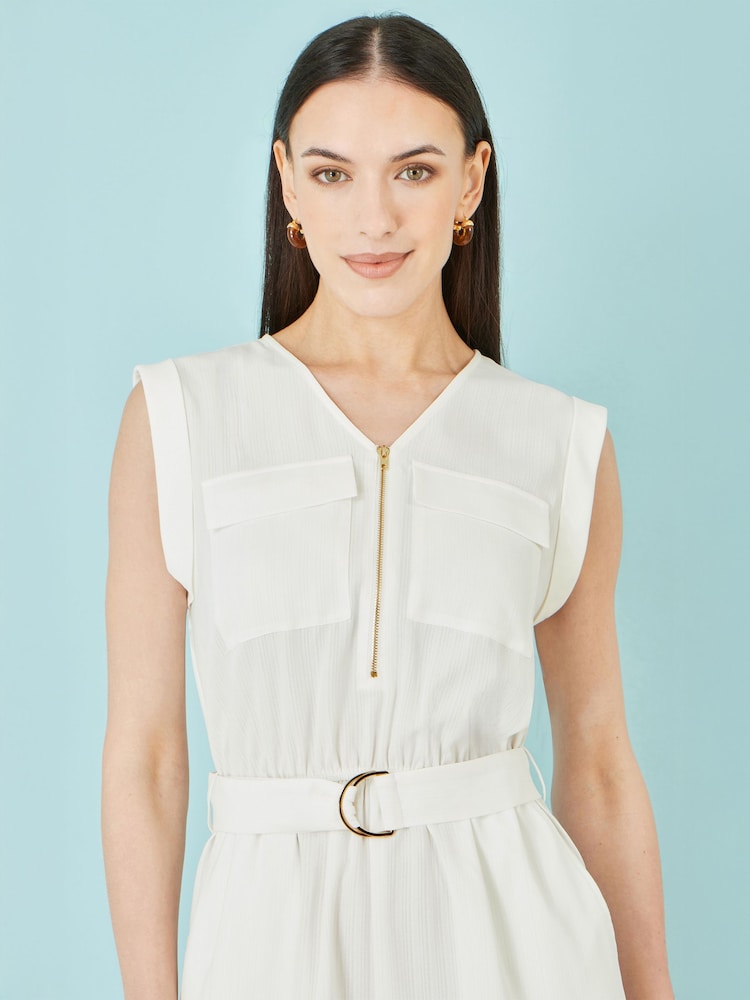 Yumi Cream Utility Style Playsuit - Image 5 of 5