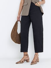 Simply Be Animal Wide Fit Ankle Strap Block Heel Shoes - Image 1 of 4