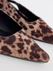 Simply Be Animal Wide Fit Ankle Strap Block Heel Shoes - Image 4 of 4