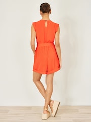 Yumi Orange Utility Style Playsuit - Image 4 of 5