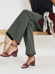 Rot - Simply Be Barely There Block Heels - Bild 1 von 4