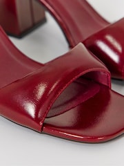 Rot - Simply Be Barely There Block Heels - Bild 4 von 4
