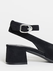 Simply Be Black Wide Fit Ankle Strap Block Heel Shoes - Image 4 of 4
