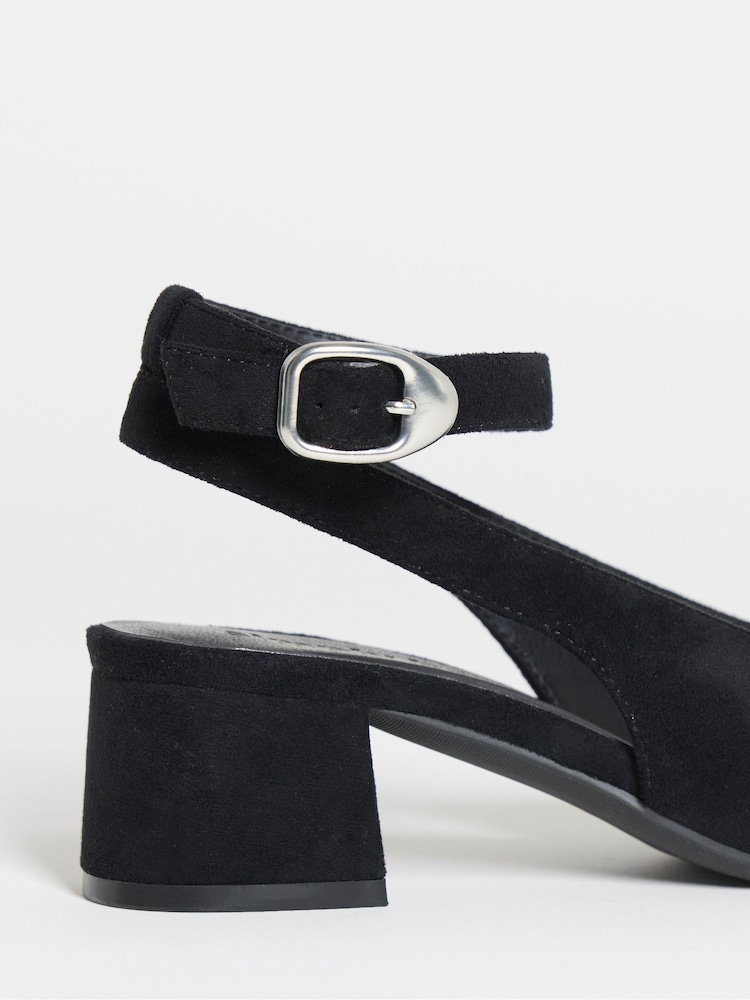 Simply Be Black Wide Fit Ankle Strap Block Heel Shoes - Image 4 of 4 Simply Be Black Wide Fit Ankle Strap Block Heel Shoes - Image 4 of 4