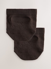 Marrón chocolate - Toe Topper Mule Socks 2 Pack - Imagen 1 de 5