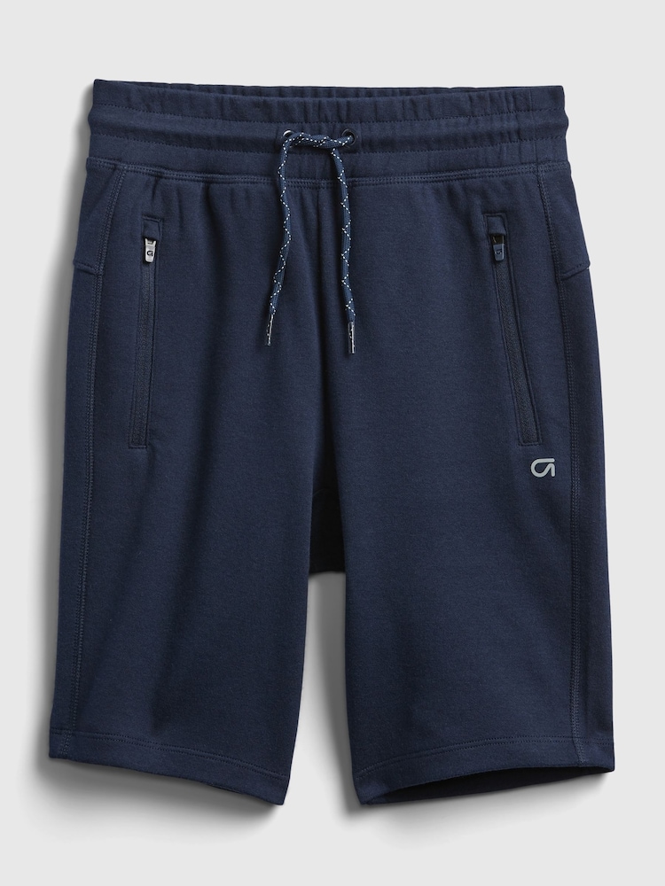 Gap Navy Blue Pull On Zip Pocket Jogger Shorts (4-13yrs) - Image 1 of 3 Gap Navy Blue Pull On Zip Pocket Jogger Shorts (4-13yrs) - Image 1 of 3