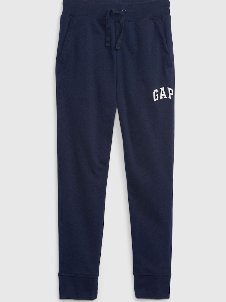 Gap Navy Blue Print Logo Joggers - Image 1 of 2
